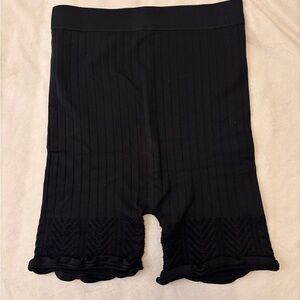 Free People Black Bike Shorts